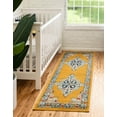 thumbnail image 1 of Unique Loom Parker Collection Area Rug - Merakli (2' 7" x 12' Runner Yellow/Brown), 1 of 6