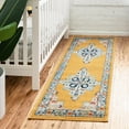 thumbnail image 1 of Unique Loom Parker Collection Area Rug - Merakli (2' x 6' Runner Yellow/Brown), 1 of 13