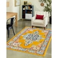 thumbnail image 1 of Unique Loom Parker Collection Area Rug - Merakli (3' 3" x 5' 3" Rectangle Yellow/Brown), 1 of 6