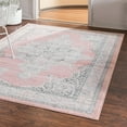 thumbnail image 1 of Unique Loom Parker Collection Area Rug - Merakli (5' x 8' Rectangle Rose/Gray), 1 of 12