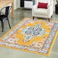 thumbnail image 1 of Unique Loom Parker Collection Area Rug - Merakli (7' x 10' Rectangle Yellow/Brown), 1 of 10