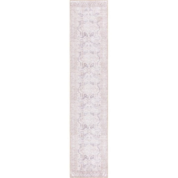 Unique Loom Paul Timeless Rug Gray/Beige 2' 6" x 12' 2" Runner Medallion Transitional Perfect For Bathroom Hallway Mud Room Laundry Room