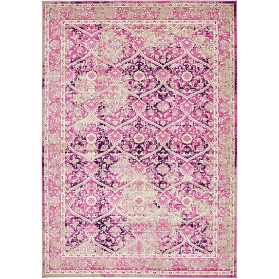 Unique Loom Pawley Cambridge Contemporary Floral Area Rug or Runner