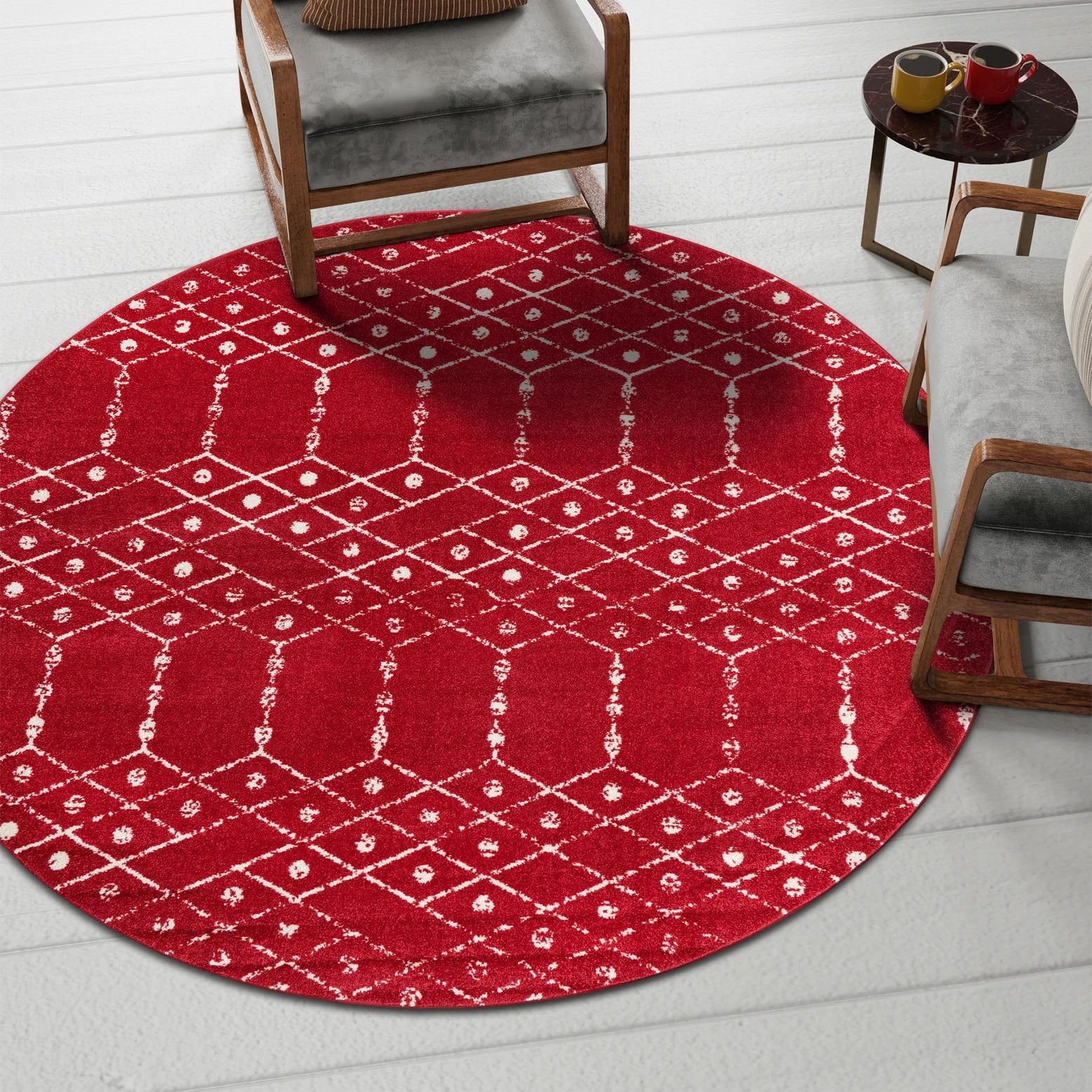 Unique Loom Paxon Trellis Collection Area Rug - Maeve (7' 10