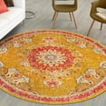 thumbnail image 1 of Unique Loom Penrose Collection Area Rug - Alexis (3' 3" Round Gold/Gray), 1 of 7