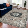 thumbnail image 1 of Unique Loom Penrose Collection Area Rug - Alexis (5' 3" x 7' 9" Rectangle Gray/Beige), 1 of 7