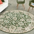 thumbnail image 1 of Unique Loom Penrose Collection Area Rug - Krystle (3' 3" Round Green/Beige), 1 of 7