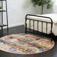 thumbnail image 1 of Unique Loom Budapest Collection Area Rug - Pest (3' 7" Round Multi/Blue), 1 of 9