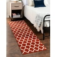thumbnail image 1 of Unique Loom Philadelphia Trellis Rug , 2' 7" x 8' 0" ,Light Terracotta, 1 of 5