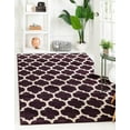 thumbnail image 1 of Unique Loom Philadelphia Trellis Rug Purple/Ivory 2' 2" x 3' Rectangle Geometric Contemporary Perfect For Living Room Bed Room Dining Room Office, 1 of 6