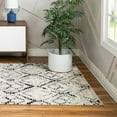 thumbnail image 1 of Unique Loom Tucson Collection Area Rug - Pima (4' x 6' Rectangle Ivory/Gray), 1 of 7