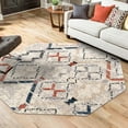 thumbnail image 1 of Unique Loom Tucson Collection Area Rug - Pima (7' Octagon Multi/Black), 1 of 7