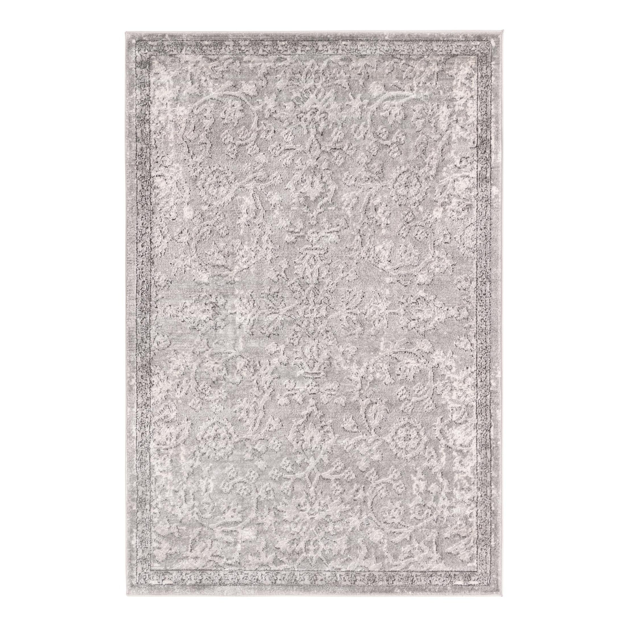 Portland Collection Soothing Geometric Gray Rug 4'x6'