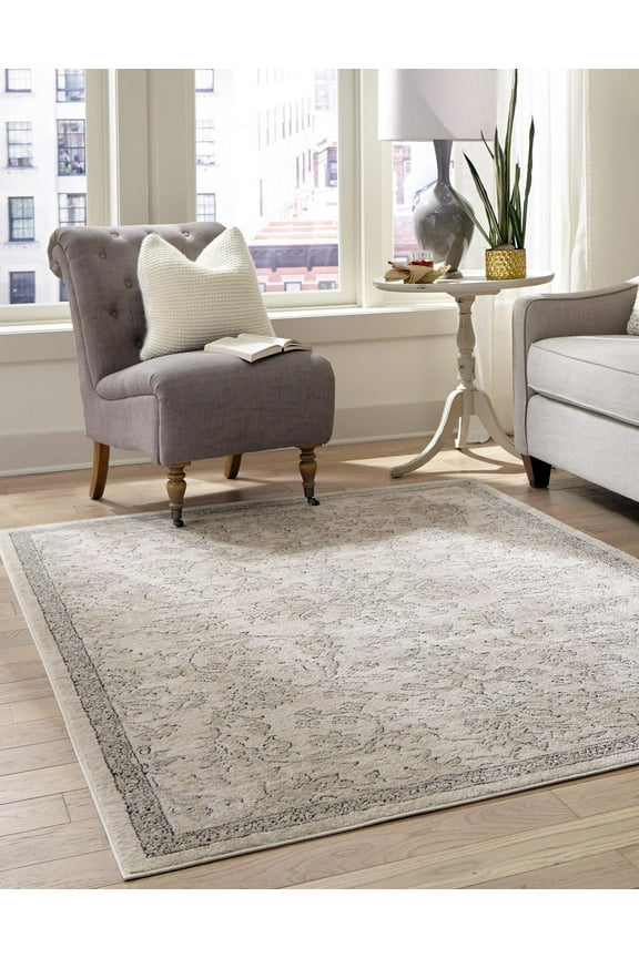 Portland Collection Area Rug - Albany (5' 1" x 8' Rectangle Ivory/Beige)