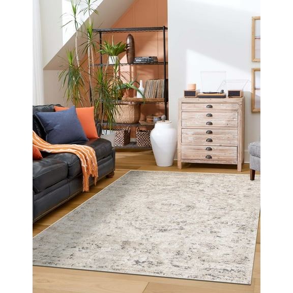 Unique Loom Portland Collection Area Rug - Astoria (2' 2" x 3' 1" Rectangle Beige/Ivory)