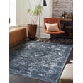 thumbnail image 1 of Unique Loom Portland Collection Area Rug - Astoria (9' x 12' Rectangle Blue/Ivory), 1 of 9