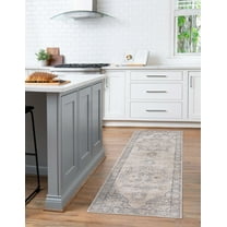 Unique Loom Portland Collection Area Rug - Canby (2' 7" x 10' Runner Ivory/Beige)