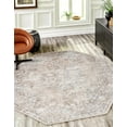 thumbnail image 1 of Unique Loom Portland Collection Area Rug - Canby (5' 3" Octagon Ivory/Beige), 1 of 10