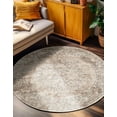 thumbnail image 1 of Unique Loom Portland Collection Area Rug - Canby (6' 1" Round Ivory/Beige), 1 of 9