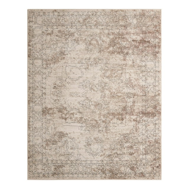 Unique Loom Portland Collection Area Rug - Canby (7' 10" x 10' Rectangle Ivory/Beige)