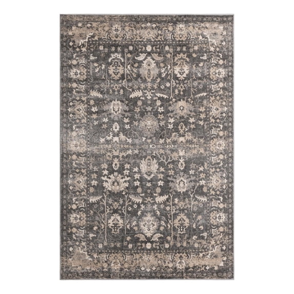 Unique Loom Portland Collection Area Rug - Central (6' 1" x 9' Rectangle Gray/Beige)