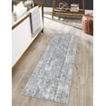 thumbnail image 1 of Unique Loom Portland Collection Area Rug - Depoe (2' 2" x 8' Runner Gray/Ivory), 1 of 9