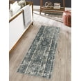 thumbnail image 1 of Unique Loom Portland Collection Area Rug - Depoe (2' x 6' 1" Runner Blue/Beige), 1 of 12