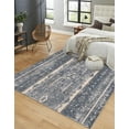 thumbnail image 1 of Unique Loom Portland Collection Area Rug - Depoe (6' 1" Square Blue/Beige), 1 of 9