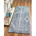 thumbnail image 1 of Unique Loom Portland Collection Area Rug - Orford (2' 2" x 8' Runner Blue Gray/Gray), 1 of 10