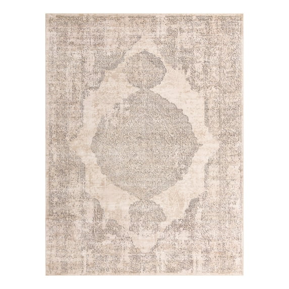 Unique Loom Portland Collection Area Rug - Woodburn (10' x 13' 1" Rectangle Ivory/Beige)