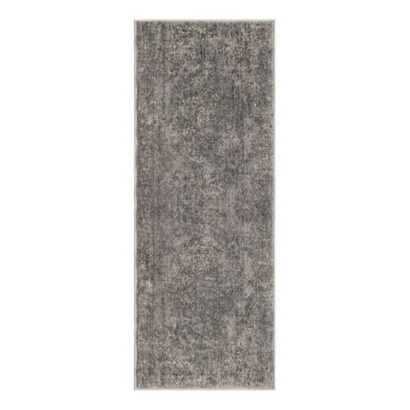 Unique Loom Portland Collection Area Rug - Woodburn (2' x 5' 3" Runner Gray/Ivory)