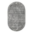 thumbnail image 1 of Unique Loom Portland Collection Area Rug - Woodburn (3' 1" x 5' 3" Oval Gray/Ivory), 1 of 11