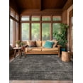thumbnail image 1 of Unique Loom Portland Collection Area Rug - Woodburn (4' 1" Square Gray/Ivory), 1 of 9