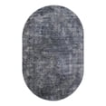thumbnail image 1 of Unique Loom Portland Collection Area Rug - Woodburn (5' 3" x 8' Oval Gray/Ivory), 1 of 11