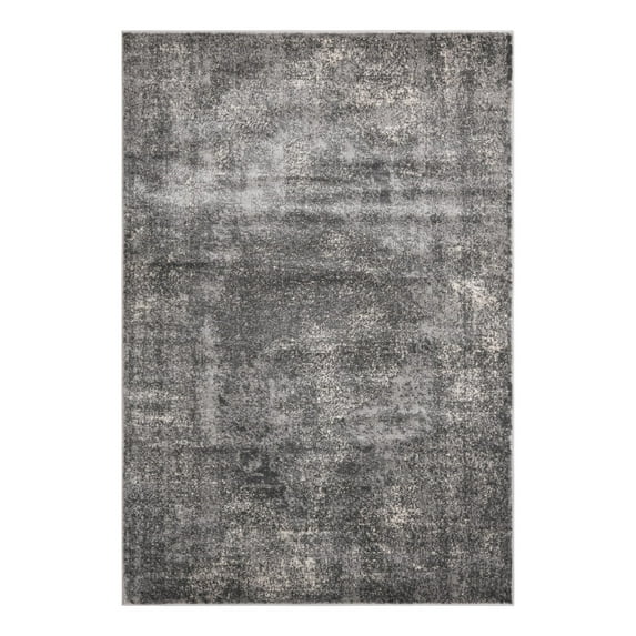 Unique Loom Portland Collection Area Rug - Woodburn (6' 1" x 9' Rectangle Gray/Ivory)