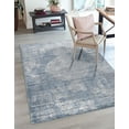thumbnail image 1 of Unique Loom Portland Collection Area Rug - Woodburn (7' 1" x 10' Rectangle Blue/Ivory), 1 of 12