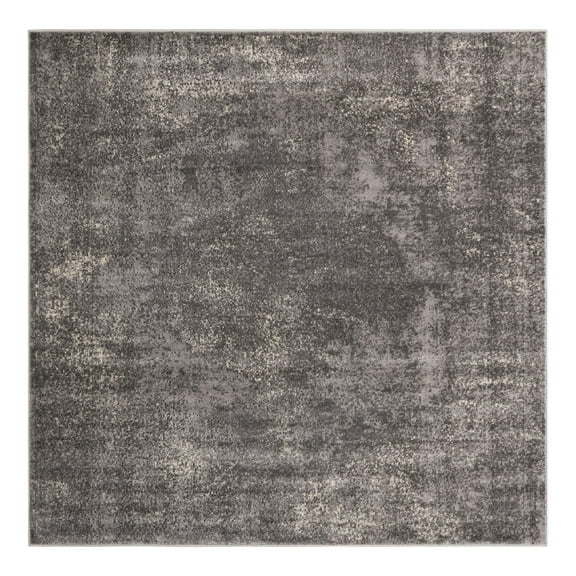 Unique Loom Portland Collection Area Rug - Woodburn (7' 10" Square Gray/Ivory)