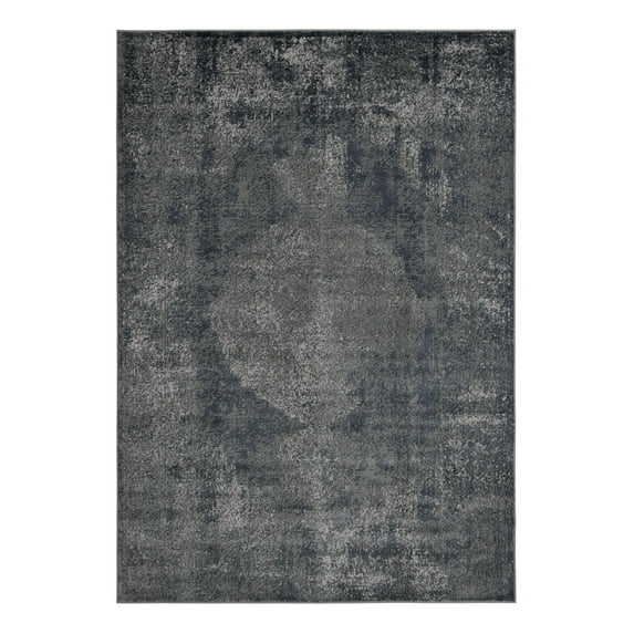 Unique Loom Portland Collection Area Rug - Woodburn (7' 10" x 11' Rectangle Blue/Ivory)