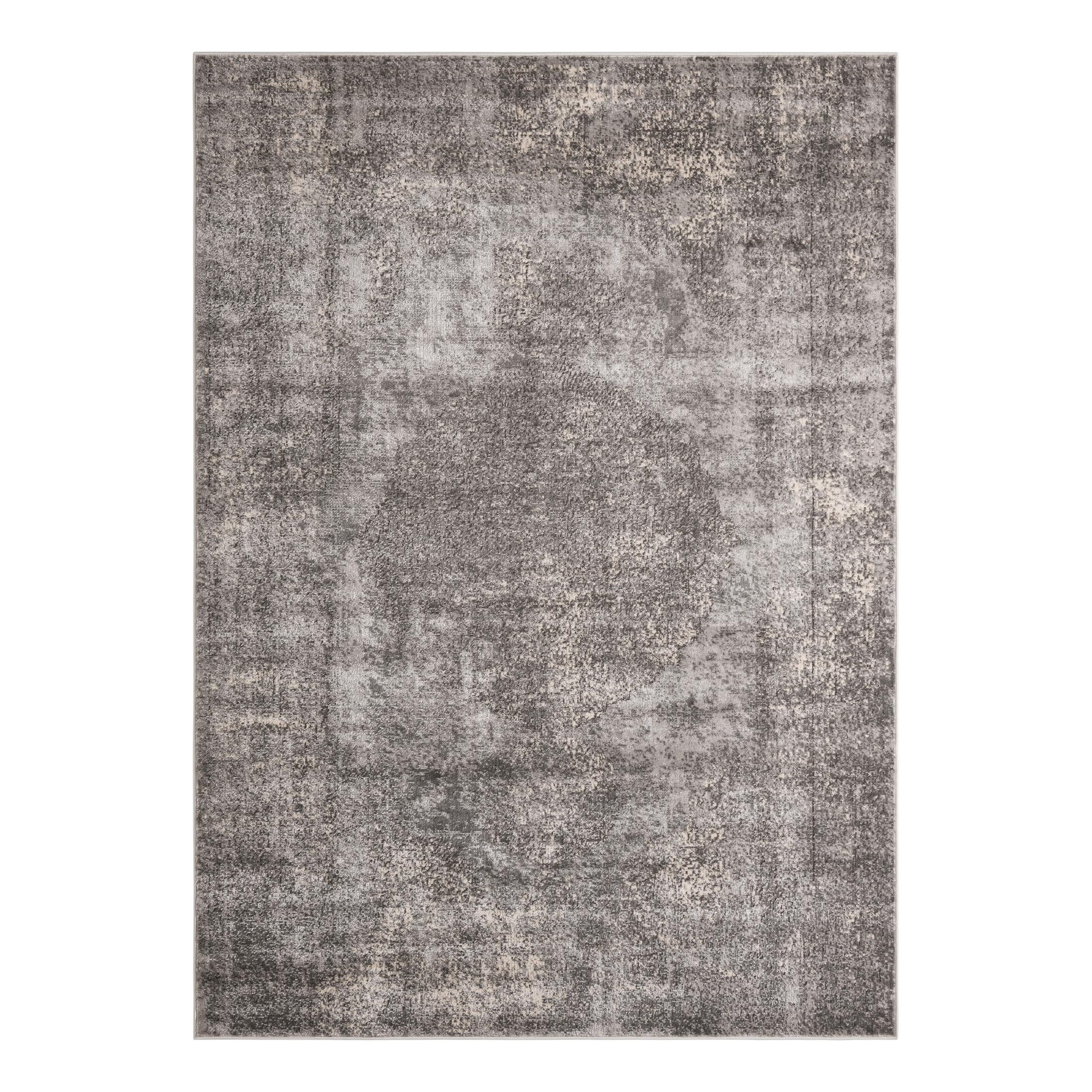 Portland Collection Geometric Light Gray Area Rug 8' x 11'