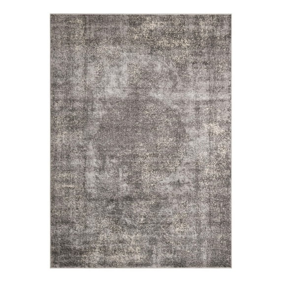 Unique Loom Portland Collection Area Rug - Woodburn (7' 10" x 11' Rectangle Gray/Ivory)