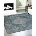 thumbnail image 1 of Unique Loom Portland Collection Area Rug - Woodburn (8' Square Blue/Ivory), 1 of 12