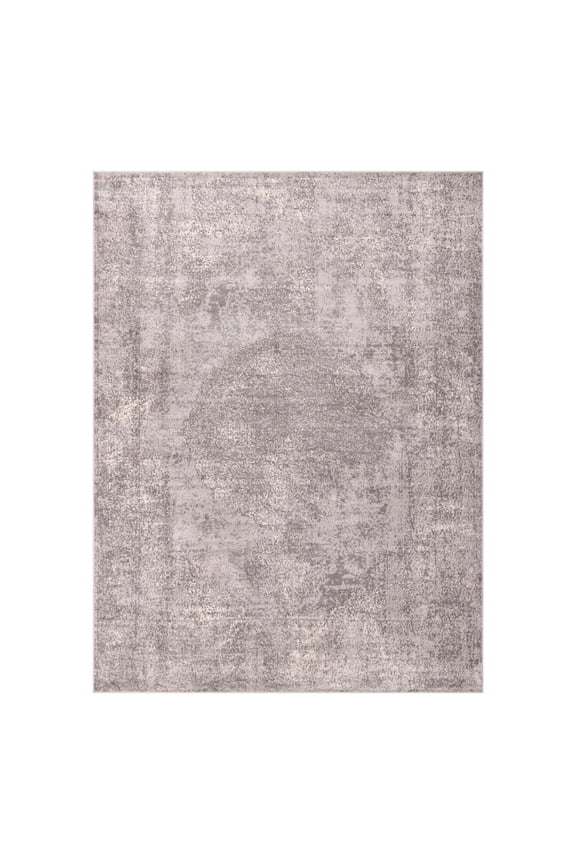 Portland Collection Area Rug - Woodburn (9' x 12' Rectangle Gray/Ivory)