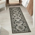thumbnail image 1 of Unique Loom Charlotte Collection Area Rug - Quail (2' x 8' Runner Gray/Light Blue), 1 of 7