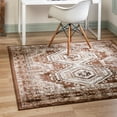thumbnail image 1 of Unique Loom Charlotte Collection Area Rug - Quail (5' 3" Square Brown/Gray), 1 of 7
