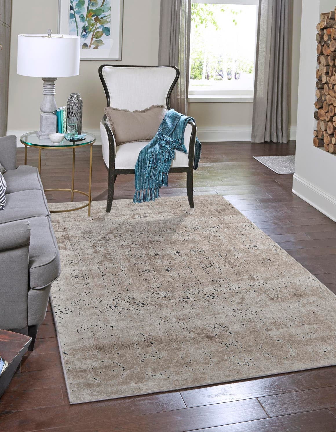 Unique Loom Quincy Chateau Rug Beige Brown 9 x 12 2