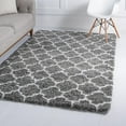 thumbnail image 1 of Unique Loom Rabat Shag Collection Area Rug - Marble (5' 1" x 8' Rectangle Gray/Ivory), 1 of 7