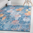 thumbnail image 1 of Unique Loom Rainbow Collection Area Rug - Honeycomb (3' 3" x 5' 3" Rectangle Blue/Beige), 1 of 7