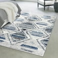 thumbnail image 1 of Unique Loom Tagine Collection Area Rug - Raja (4' x 6' Rectangle Blue Gray/Ivory), 1 of 7