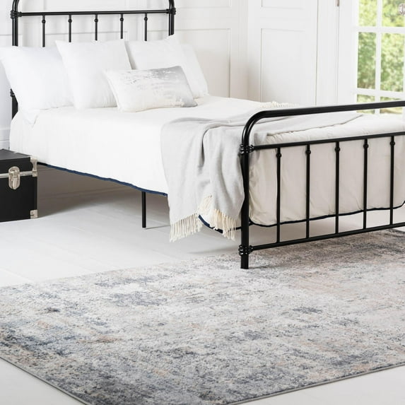 Unique Loom Caspian Collection Area Rug - Ramsar (8' x 10' Rectangle Cream/Ivory)