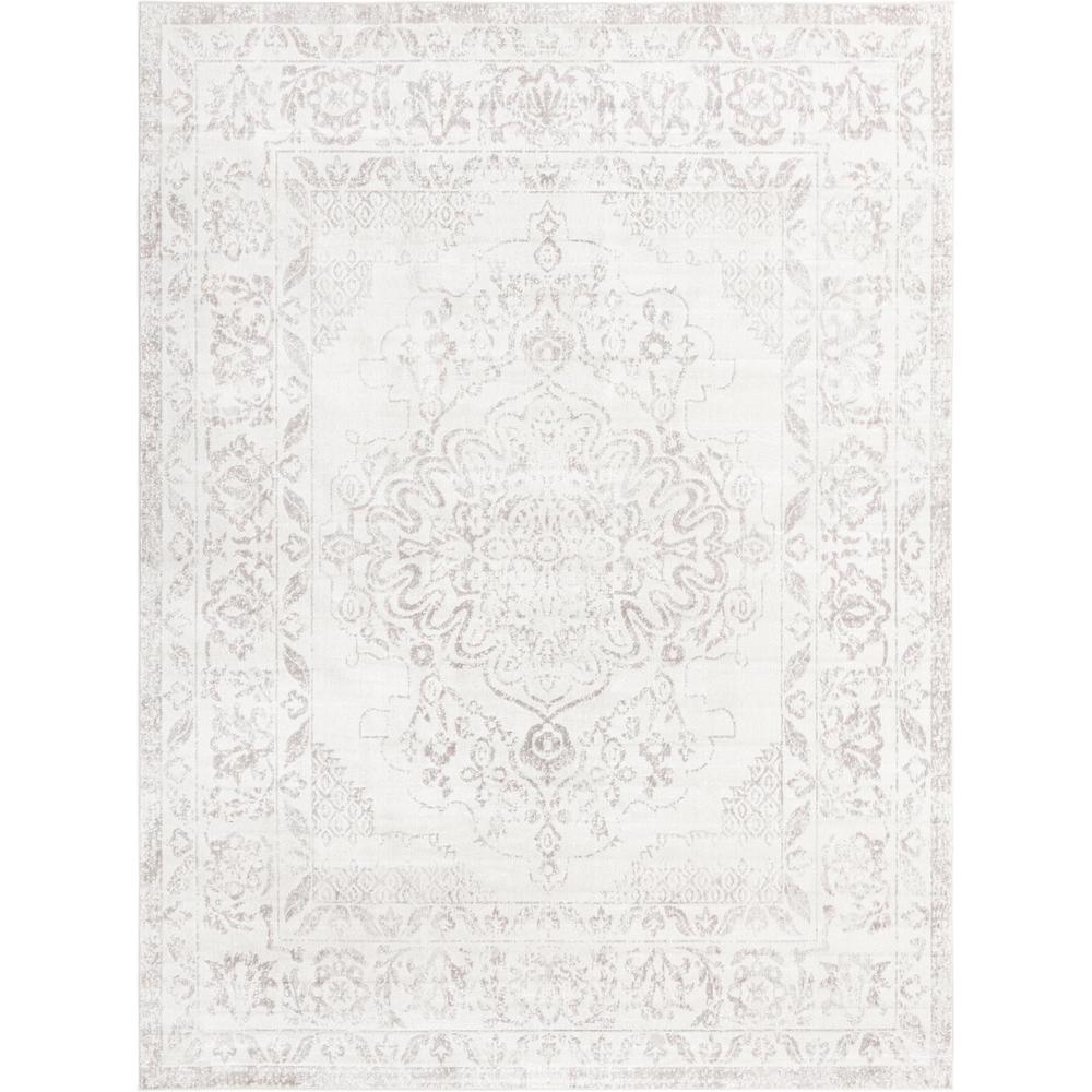 Unique Loom Rectangular 10x13 Rug in Cream (3155582)